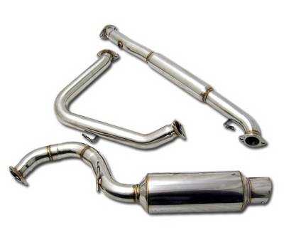 Mitsubishi Eclipse 4 Car Option Cat-Back Exhaust System with Stainless Steel Tip - MUX-ME95