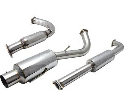 Mitsubishi Eclipse 4 Car Option Cat-Back Exhaust System with Stainless Steel Tip - MUX-ME95T