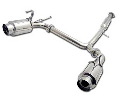 Nissan 350Z 4 Car Option Cat-Back Exhaust System with Stainless Steel Tip - MUX-N350Z