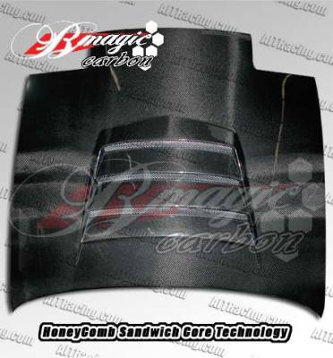 Nissan 240SX AIT Racing Battle Style Carbon Fiber Hood - N24089BMBTLCFH