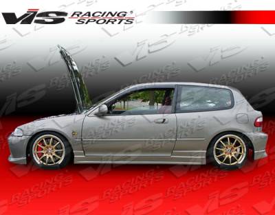 Honda Civic HB VIS Racing Tracer Side Skirts - 92HDCVC2DTRA-004