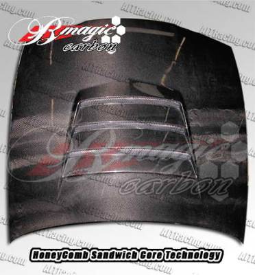 Nissan 240SX AIT Racing Battle Style Carbon Fiber Hood - N24095BMBTLCFH