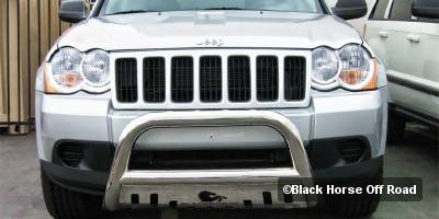 Jeep Grand Cherokee Black Horse Bull Bar Guard with Skid Plate