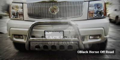 Chevrolet Suburban Black Horse Bull Bar Guard with Skid Plate