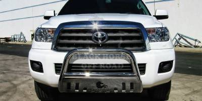 Toyota Tundra Black Horse Bull Bar Guard with Skid Plate