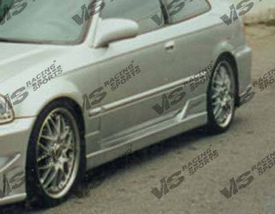 Honda Civic 2DR & HB VIS Racing TSC Side Skirts - 96HDCVC2DTSC-004