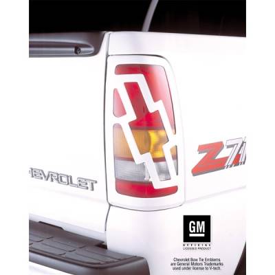 Chevrolet Silverado V-Tech Taillight Covers - Bow Tie Style - 2450