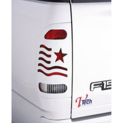 Ford F150 V-Tech Taillight Covers - Patriot Style - 2831