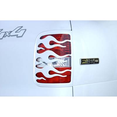 Ford F150 V-Tech Taillight Covers - Flame Style - 2931