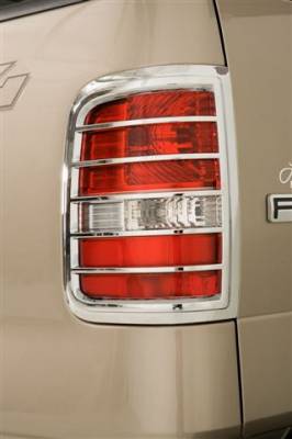 Wade Chrome Tail Light Cover - Large 2PC - 15002