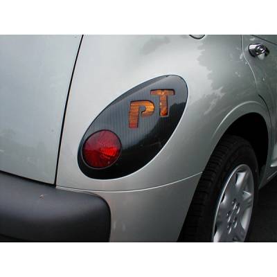 Chrysler PT Cruiser V-Tech Taillight Covers - PT Logo - 32624