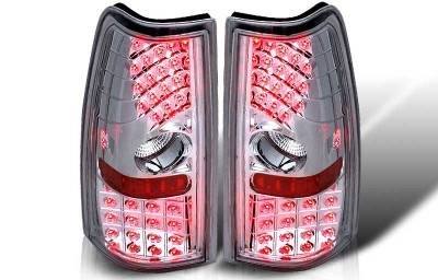 Chevrolet Silverado WinJet LED Taillight - Chrome & Clear - WJ20-0006-01