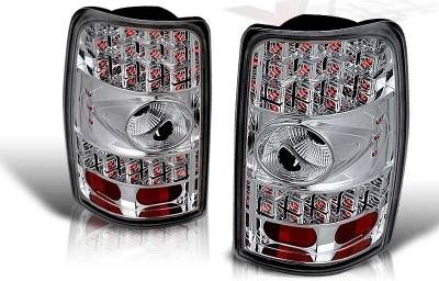 Chevrolet Suburban WinJet LED Taillight - Chrome & Clear - WJ20-0007-01