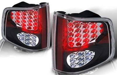 Chevrolet S10 WinJet LED Taillight - Black & Clear - WJ20-0008-04