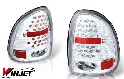 Dodge Durango WinJet LED Taillights - Chrome & Clear - WJ20-0013-01