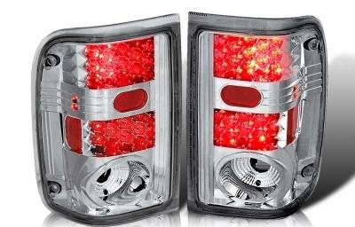 Ford Ranger WinJet LED Taillight - Chrome & Clear - WJ20-0021-01