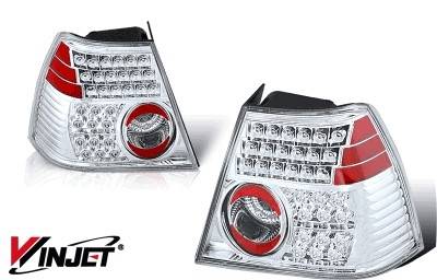 Volkswagen Jetta WinJet LED Taillight - Chrome & Clear - WJ20-0048-01