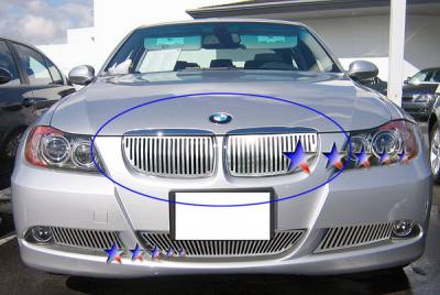 BMW 3 Series APS CNC Grille - Upper - Aluminum - W95526V