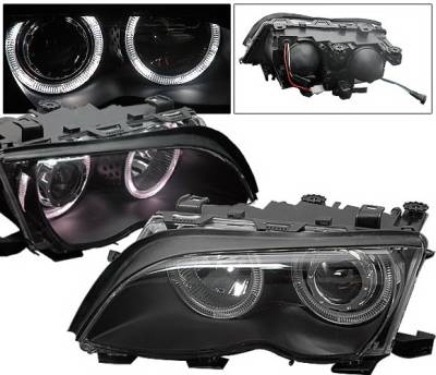 BMW 3 Series 4CarOption Halo Projector Headlights - XT-HLR-E4602054BC-2