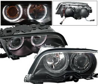 BMW 3 Series 4CarOption Halo Projector Headlights - XT-HLR-E4698012BC-2