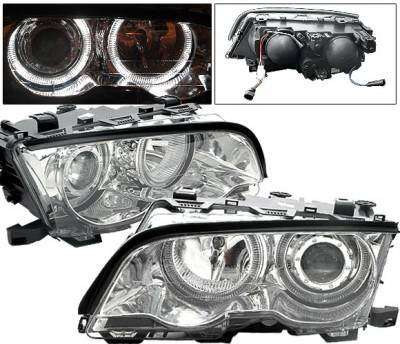 BMW 3 Series 4CarOption Halo Projector Headlights - XT-HLR-E4698012CC-2