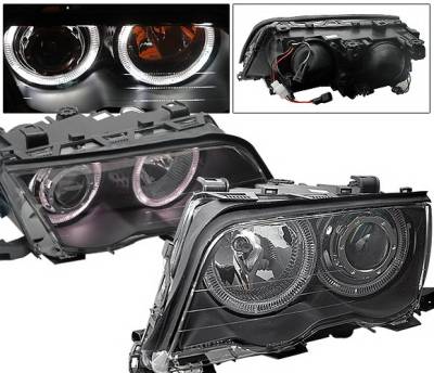 BMW 3 Series 4CarOption Halo Projector Headlights - XT-HLR-E4698014BC-2