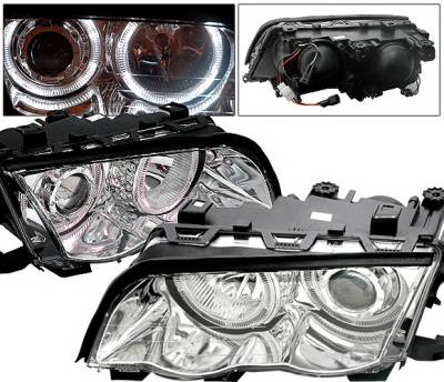 BMW 3 Series 4CarOption Halo Projector Headlights - XT-HLR-E4698014CC-2