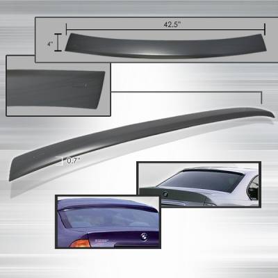 BMW 3 Series Custom Disco Rear Roof Spoiler - SPL-E364-ABS