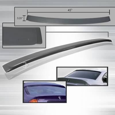 BMW 3 Series Custom Disco ABS Roof Spoiler - SPL-E462-ABS