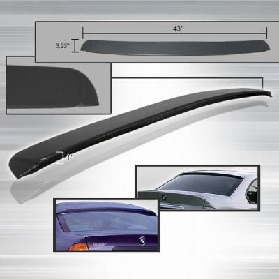 BMW 3 Series Custom Disco Rear Roof Spoiler - SPL-E904-ABS