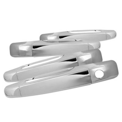 Chevrolet Silverado Spyder Door Handle - No Passenger Side Key Hole - Chrome - CA-DH-CT07-4D-NP