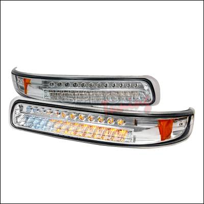 Chevrolet Suburban Spec-D LED Bumper Lights - Chrome - 2LB-SIV99CLED-KS