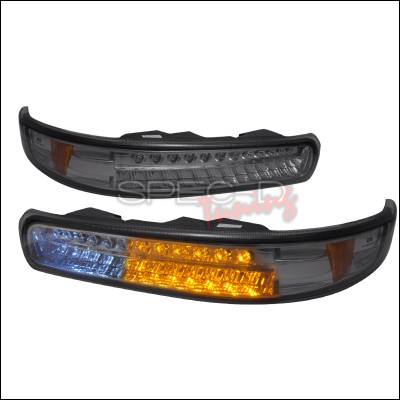 Chevrolet Silverado Spec-D LED Bumper Lights - Smoke - 2LB-SIV99GLED-KS