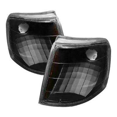 Ford Ranger Spyder Amber Corner Lights - Black - CCL-FR93-AM-BK