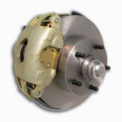 SSBC Non-Power Drum To Disc Brake Conversion Kit with Force 10 Extreme 4 Piston Aluminum Calipers - Front - A137-3