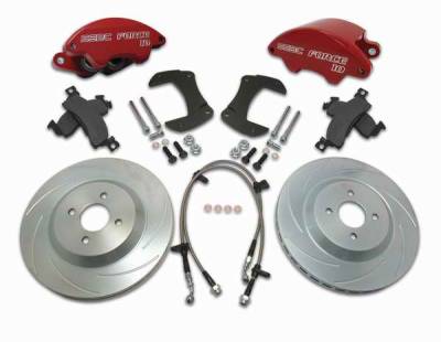 SSBC Disc Brake Kit with Force 10 Super-Twin 2-Piston Aluminum Calipers & 12 Inch Rotors - Front - A166-16