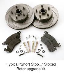 SSBC Turbo Slotted Rotors & Pads  - Rear - A2350008R