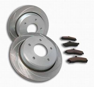 SSBC Turbo Slotted Rotors & Pads - Rear - A2350009R