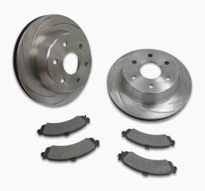 SSBC Turbo Slotted Rotors & Pads  - Rear - A2351020