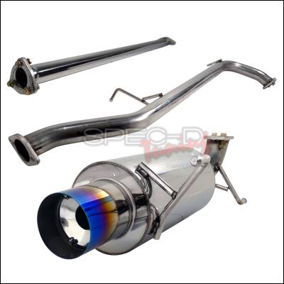 Honda Accord Spec-D N1 Style Catback Exhaust with Burnt Tip - MFCAT2-ACD982T-SD