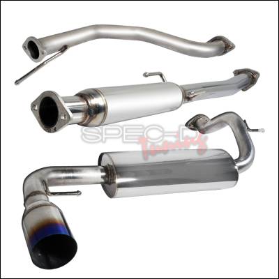 Honda Civic Spec-D N1 Style Catback Exhaust with Burnt Tip - MFCAT2-CV88T-SD