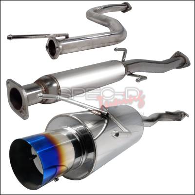 Honda Civic Spec-D N1 Style Catback Exhaust with Burnt Tip - MFCAT2-CV923T-SD