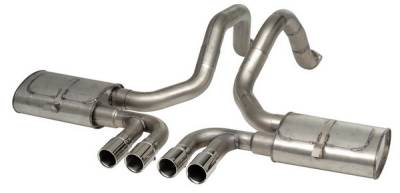 Chevrolet Corvette Stainless Works Cat-Back Exhaust System - VC53CBQUAD