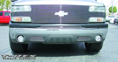 Chevrolet Silverado T-Rex Full Face Billet Grille with Bowtie Installed - 25 Bars - 20079