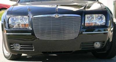 Chrysler 300 T-Rex Billet Grille Insert with Polished Billet Molding - 28 Bars - 20472