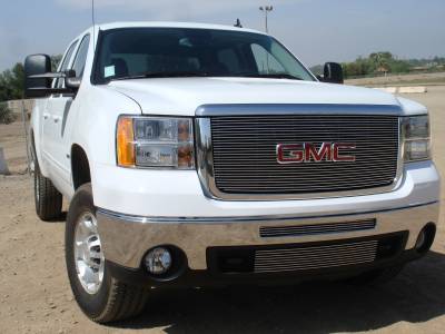 GMC Sierra T-Rex Billet Grille Insert & Overlay - Bolt On - 27 Bars - 21206