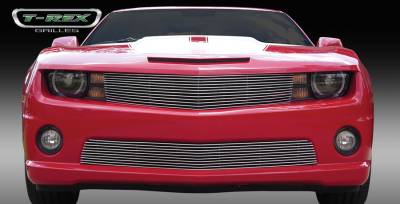 GMC Sierra T-Rex Billet Grille Overlay - Bolt On with Logo Opening - 27 Bars - 21207