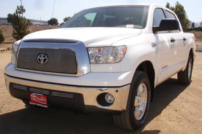 Toyota Tundra T-Rex Billet Grille Overlay - Bolt On with logo Opening - 21959