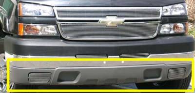 Chevrolet Silverado T-Rex Bumper Air Dam Grille - Fog Lamps Billet Insert - 2PC - 25101