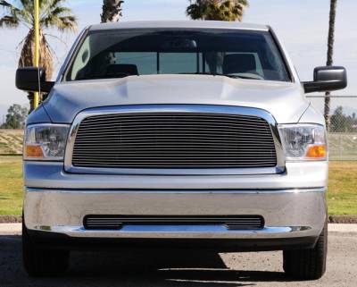 Dodge Ram T-Rex Bumper Billet Grille with Tow Hooks Removed - 25456